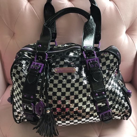 Betsey Johnson Handbags - Betsey Johnson checkered sequins bag